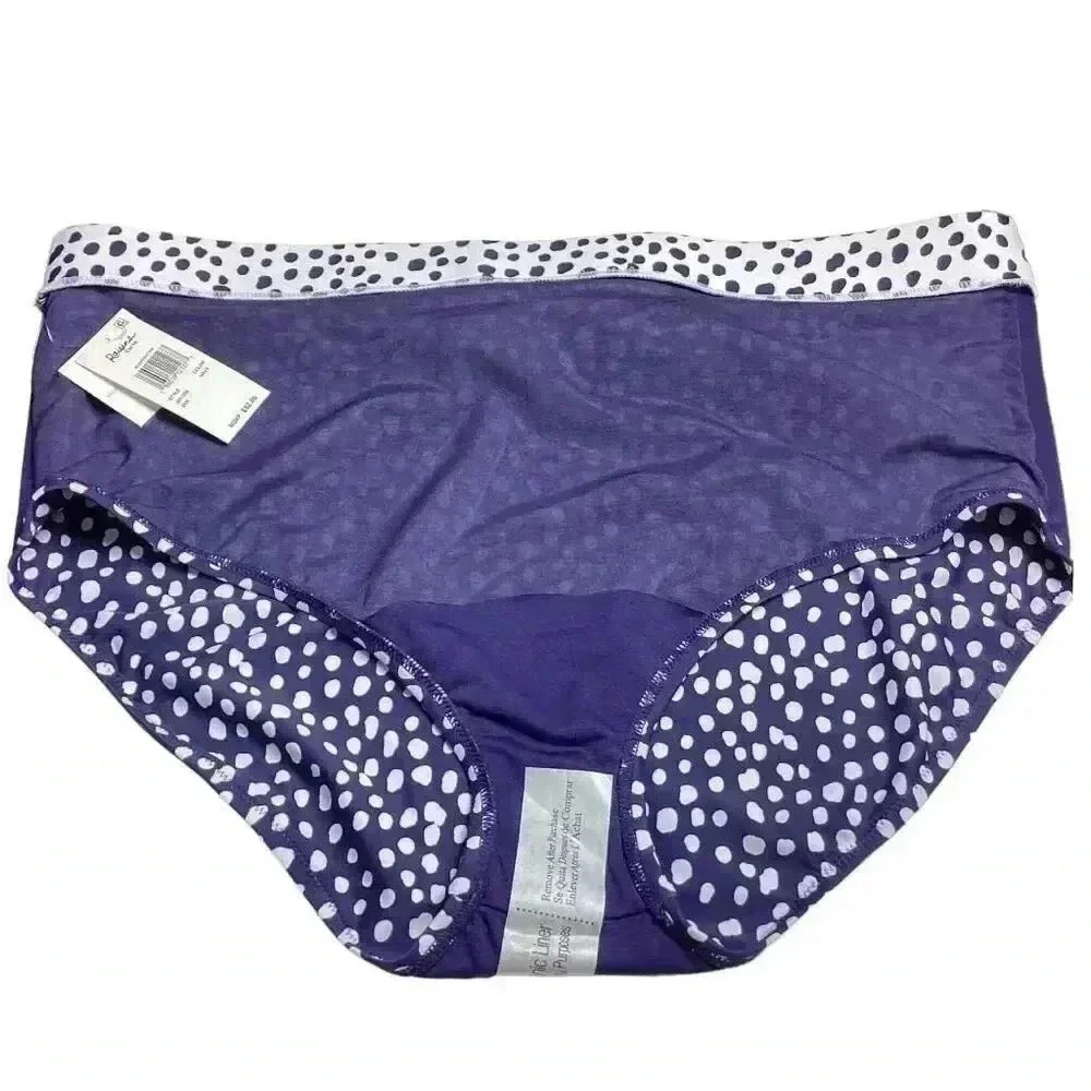 Raisins Curve Bikini Swimsuit Womens 24W Blue Polka Dot Beach Vacation Pool NEW - Picture 8 of 11